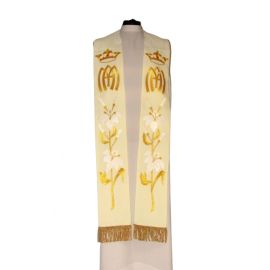 Stuła Maryjna złoty haft - EUCHARYSTYCZNE