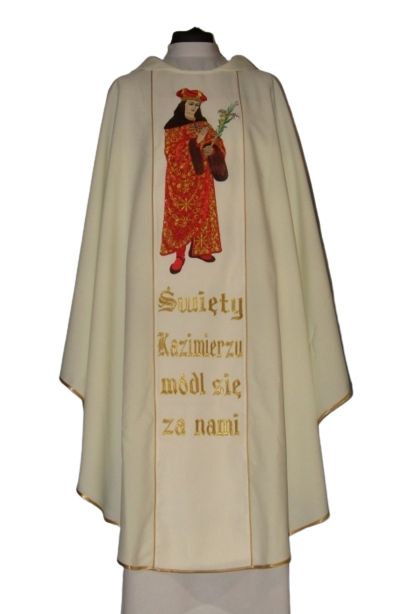 Ornat z wizerunkiem św. Kazimierza - Ornaty z wizerunkiem świętych - Nowość