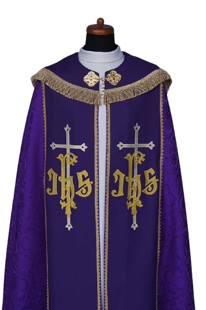 Kapa liturgiczna haftowana (5) - KAPY LITURGICZNE - zdjęcie 2 - Kapa liturgiczna haftowana (5)