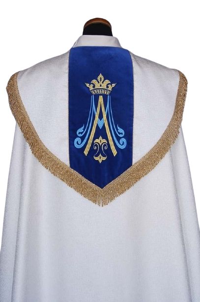 Kapa liturgiczna Maryjna - haftowana (20) - KAPY LITURGICZNE - zdjęcie 3 - Kapa liturgiczna Maryjna - haftowana (20)