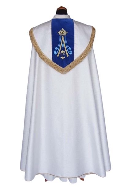 Kapa liturgiczna Maryjna - haftowana (20) - KAPY LITURGICZNE - zdjęcie 4 - Kapa liturgiczna Maryjna - haftowana (20)