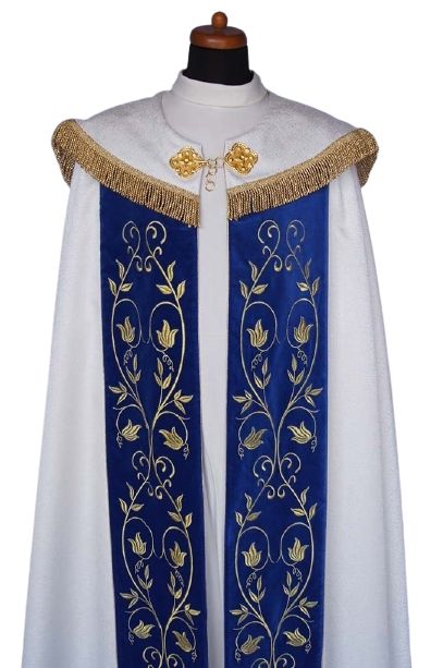 Kapa liturgiczna Maryjna - haftowana (20) - KAPY LITURGICZNE - zdjęcie 2 - Kapa liturgiczna Maryjna - haftowana (20)