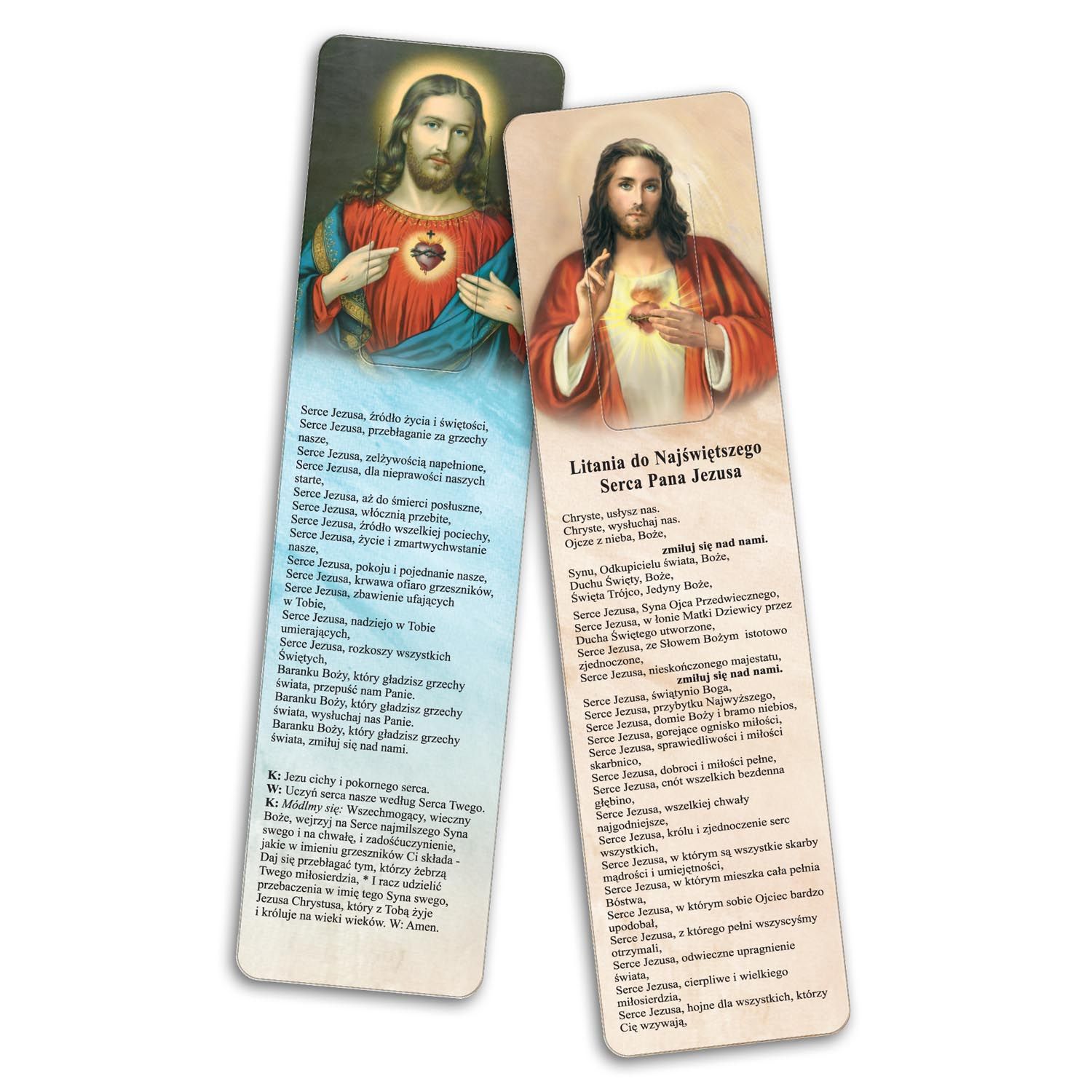 Zakładka do książki - Litania do Najświętszego Serca Pana Jezusa - Zakładki religijne do książek - Nowość