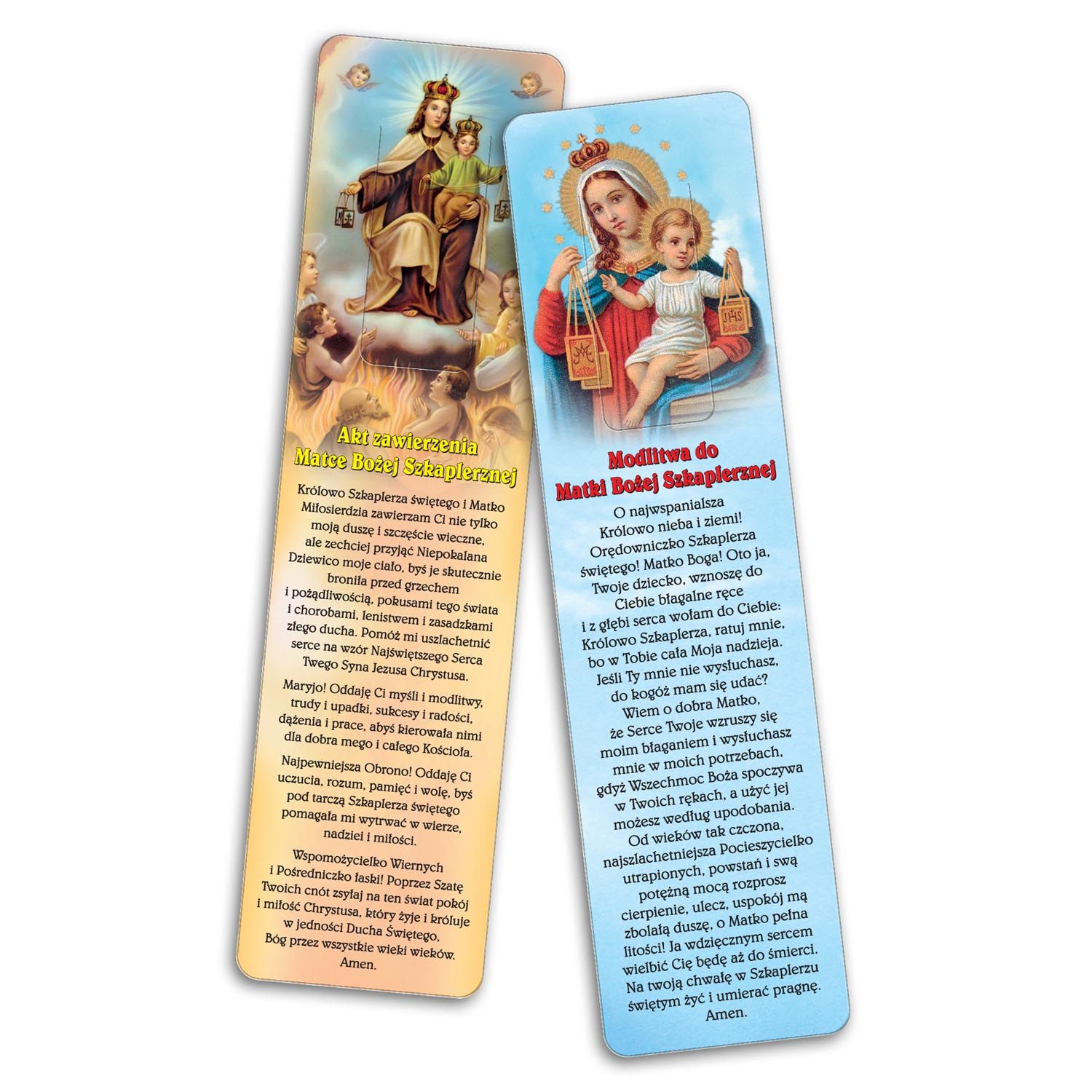 Zakładka do książki - Matka Boża Szkaplerzna - Zakładka do książki - Matka Boża Szkaplerzna