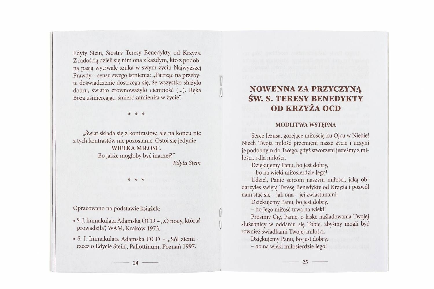 Modlitewnik Znalazłam Prawdę - św. Edyta Stein - MODLITEWNIKI - zdjęcie 3 - Modlitewnik Znalazłam Prawdę - św. Edyta Stein