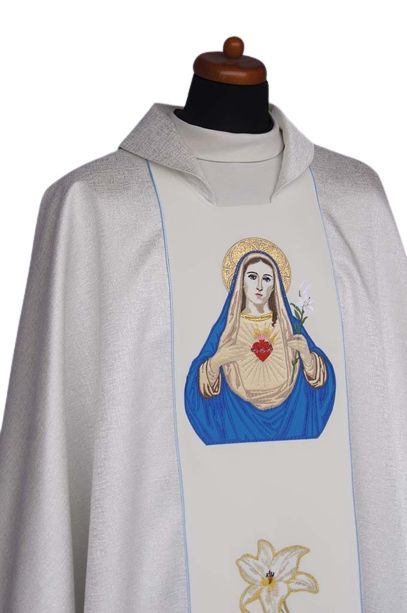 Ornat - Serce Maryi - Ornaty z wizerunkiem świętych - zdjęcie 2 - Ornat - Serce Maryi