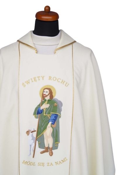 Ornat św. Roch - Ornaty z wizerunkiem świętych - zdjęcie 2 - Ornat św. Roch