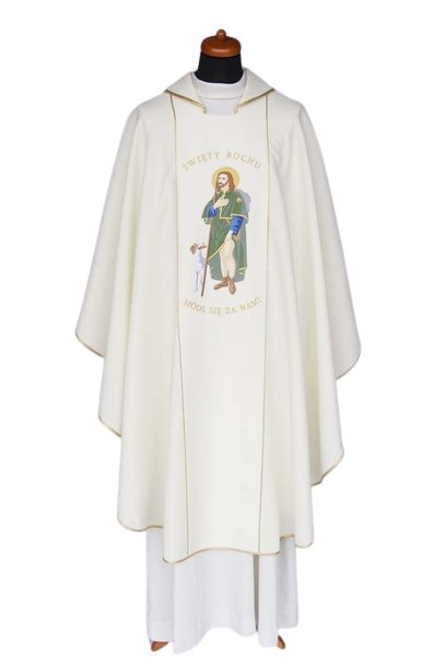 Ornat św. Roch - Ornaty z wizerunkiem świętych - Nowość