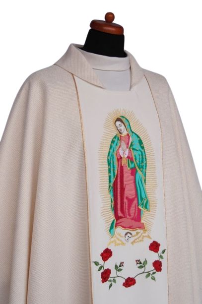 Ornat Matka Boska z Guadalupy - Ornaty z wizerunkiem świętych - zdjęcie 3 - Ornat Matka Boska z Guadalupy