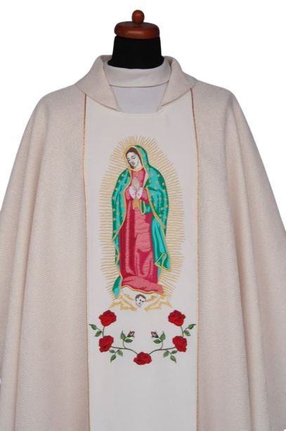 Ornat Matka Boska z Guadalupy - Ornaty z wizerunkiem świętych - zdjęcie 2 - Ornat Matka Boska z Guadalupy