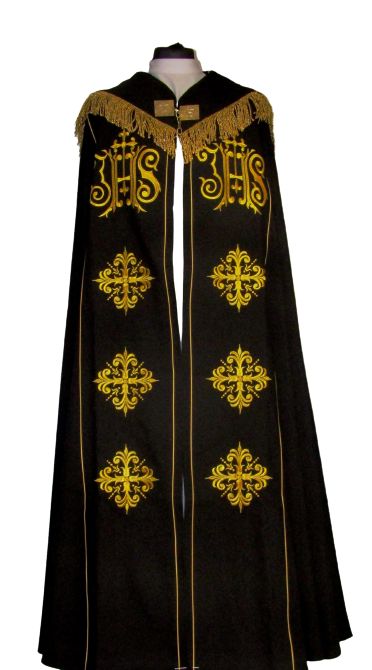 Kapa haftowana - IHS (kolory liturgiczne) - KAPY LITURGICZNE - Nowość