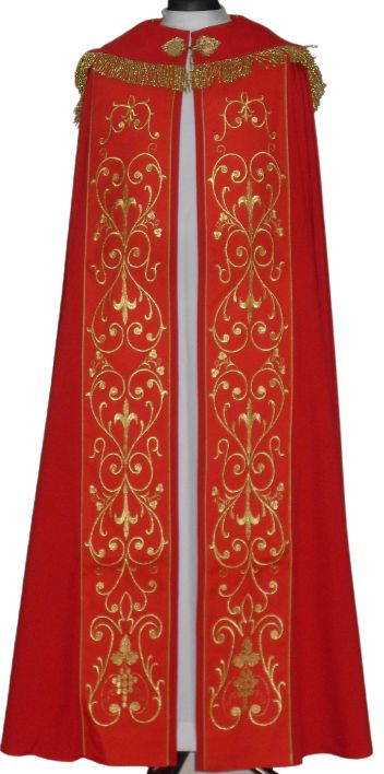 Kapa haftowana - IHS kolory liturgiczne (2) - KAPY LITURGICZNE - Nowość