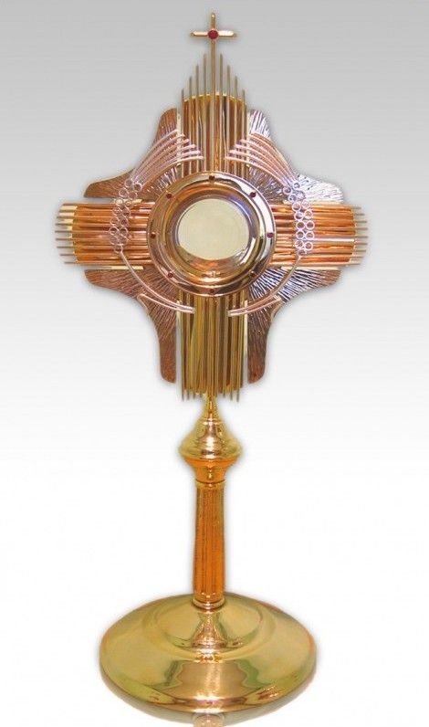 Monstrancja pozłacana duża - 76 cm (S4) - MONSTRANCJE - Nowość