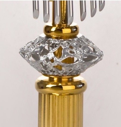 Monstrancja Alfa i Omega, pozłacana, elementy srebrzone - (S9) - MONSTRANCJE - zdjęcie 4 - Monstrancja Alfa i Omega, pozłacana, elementy srebrzone - (S9)