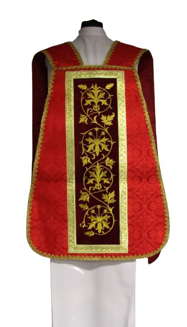 Ornat rzymski aksamit (45) - Ornaty rzymskie - zdjęcie 2 - Ornat rzymski aksamit (45)