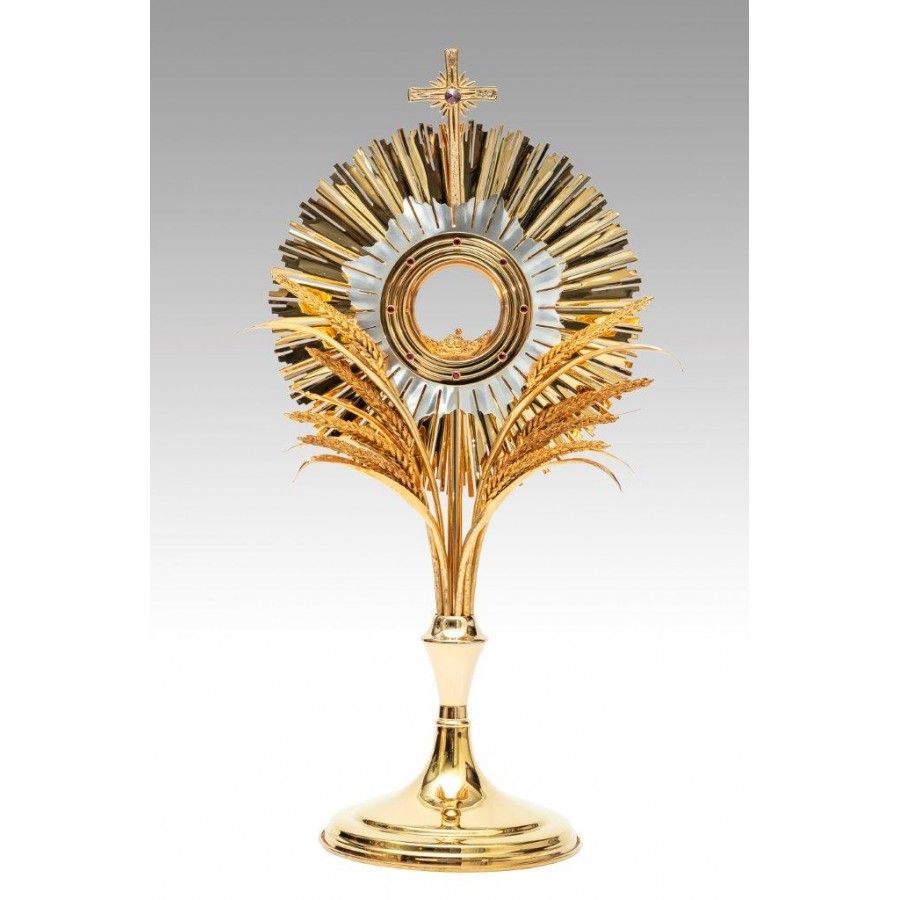 Monstrancja złocona, bogato zdobiona - 77 cm (S128) - MONSTRANCJE - Nowość