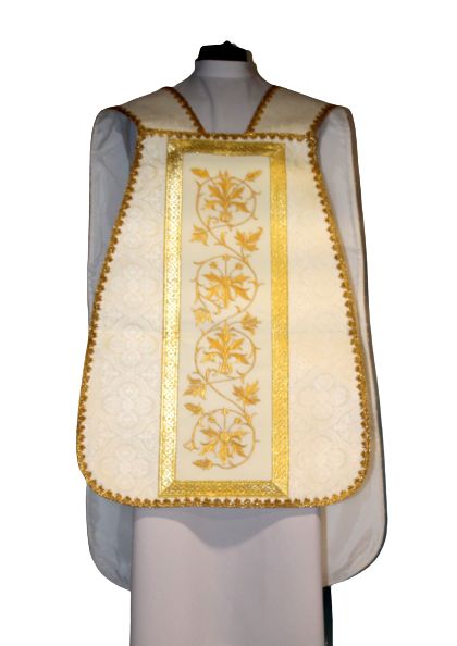 Ornat rzymski ecru Serce Pana Jezusa (51) - Ornaty rzymskie - zdjęcie 2 - Ornat rzymski ecru Serce Pana Jezusa (51)