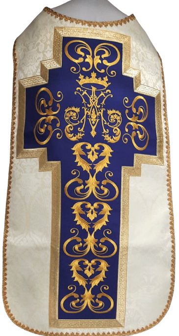 Ornat rzymski haftowany motyw Maryjny - ORNATY - Nowość