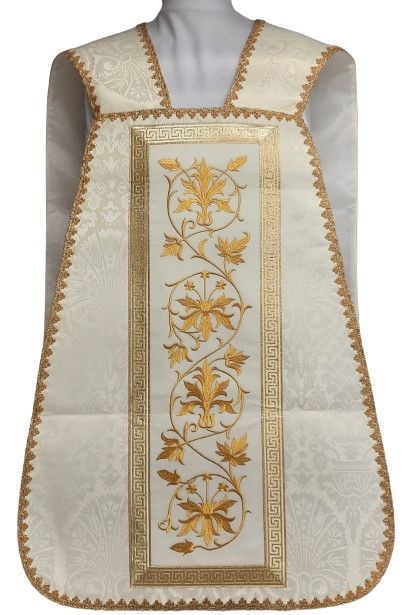 Ornat rzymski haftowany z wizerunkiem Świętego Józefa (7) - Ornaty z wizerunkiem świętych - zdjęcie 2 - Ornat rzymski haftowany z wizerunkiem Świętego Józefa (7)