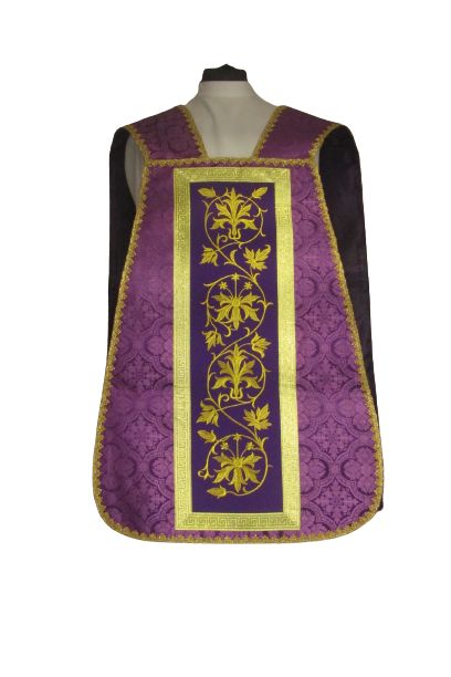 Ornat rzymski haftowany Symbol Franciszkański - Ornaty rzymskie - zdjęcie 2 - Ornat rzymski haftowany Symbol Franciszkański