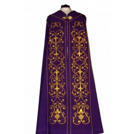 Kapa haftowana fioletowa - ornament (4) - KAPY LITURGICZNE