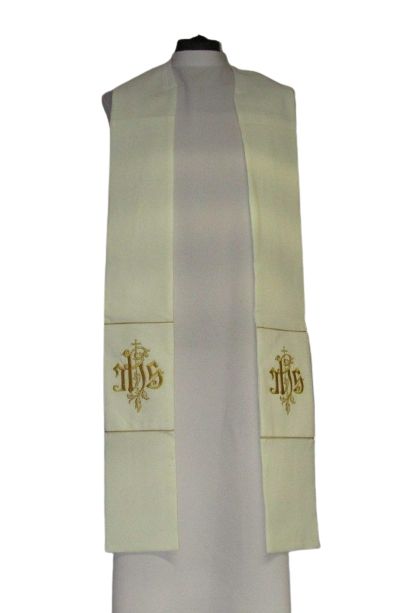 Kapa haftowana ecru - ornament (4) - KAPY LITURGICZNE - zdjęcie 2 - Kapa haftowana ecru - ornament (4)