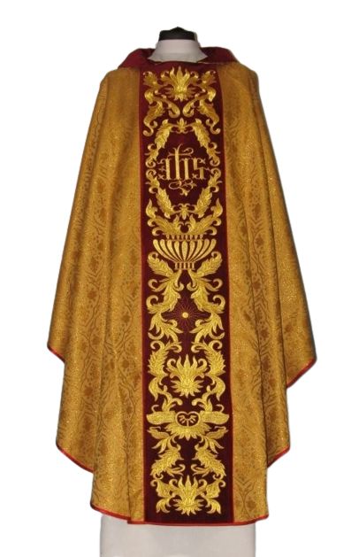 Ornat rozeta - pas aksamit haftowany (3) - Ornaty złote/srebrne - Nowość