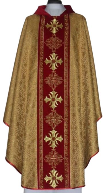 Ornat rozeta - pas aksamit haftowany (2) - Ornaty złote/srebrne - Nowość