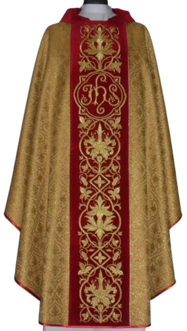 Ornat rozeta  - pas aksamit haftowany (1) - Ornaty złote/srebrne - Nowość