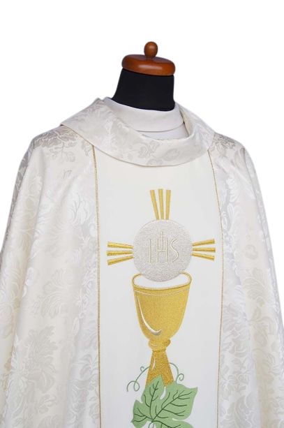 Ornat haftowany komunijny (11) - Ornaty haftowane - zdjęcie 2 - Ornat haftowany komunijny (11)