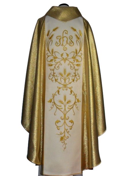 Ornat z wizerunkiem Jana Pawła II - szeroki pas - Ornaty z wizerunkiem świętych - zdjęcie 2 - Ornat z wizerunkiem Jana Pawła II - szeroki pas