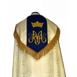 Kapa maryjna - materiał rozeta (02) - KAPY LITURGICZNE - zdjęcie 2 - Kapa maryjna - materiał rozeta (02)