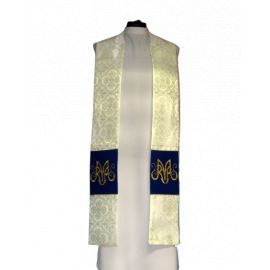 Kapa maryjna - materiał rozeta (02) - KAPY LITURGICZNE - zdjęcie 3 - Kapa maryjna - materiał rozeta (02)