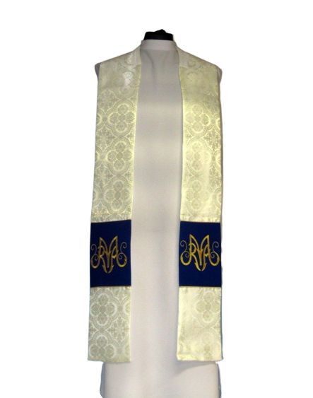 Kapa maryjna - materiał rozeta (02) - KAPY LITURGICZNE - zdjęcie 3 - Kapa maryjna - materiał rozeta (02)