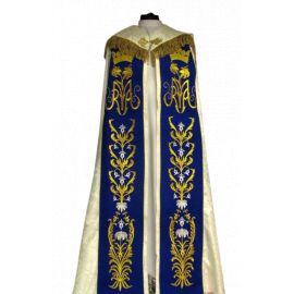 Kapa maryjna - materiał rozeta (02) - KAPY LITURGICZNE