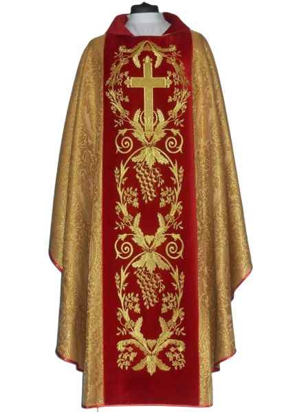 Ornat rozeta - szeroki haftowany pas (13) - Ornaty złote/srebrne - Nowość