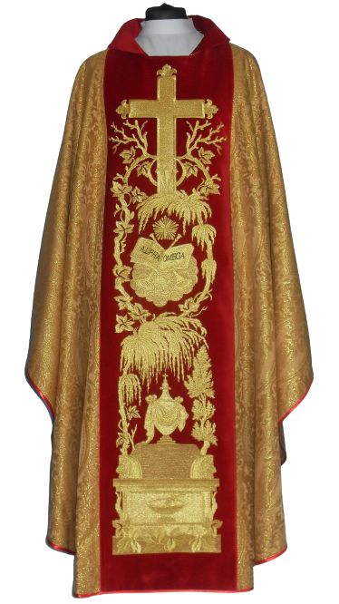 Ornat rozeta - szeroki haftowany pas (12) - Ornaty złote/srebrne - Nowość