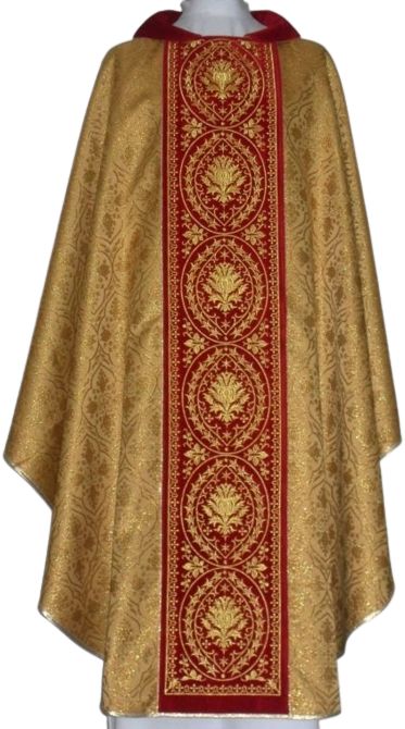 Ornat rozeta - pas aksamit haftowany (4) - Ornaty złote/srebrne - Nowość