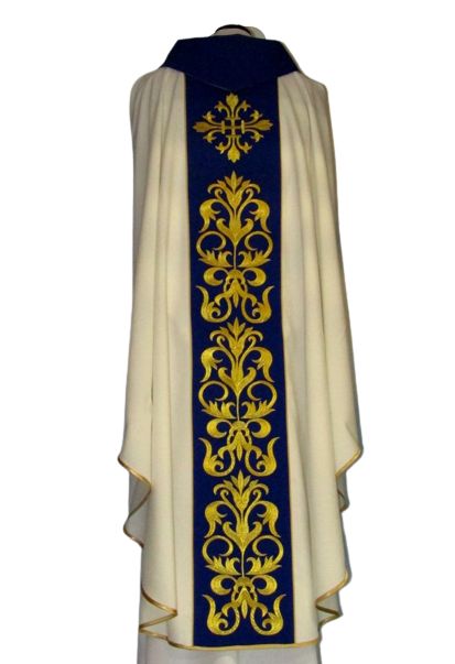 Ornat haftowany - Michał Archanioł z Gór Gargano - Ornaty z wizerunkiem świętych - zdjęcie 2 - Ornat haftowany - Michał Archanioł z Gór Gargano