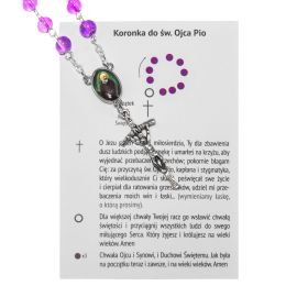 Koronka do św. Ojca Pio + różaniec - RÓŻAŃCE, KORONKI, TAJEMNICE RÓŻAŃCOWE - zdjęcie 2 - Koronka do św. Ojca Pio + różaniec