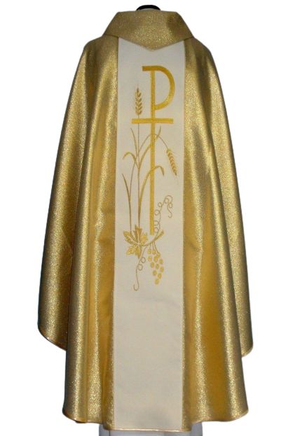 Ornat haftowany - Święty Ambroży - Ornaty z wizerunkiem świętych - zdjęcie 4 - Ornat haftowany - Święty Ambroży