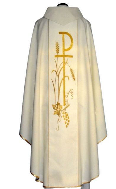 Ornat haftowany - Święty Ambroży - Ornaty z wizerunkiem świętych - zdjęcie 2 - Ornat haftowany - Święty Ambroży