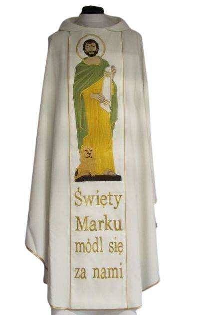 Ornat haftowany - Święty Marek - Ornaty z wizerunkiem świętych - Nowość