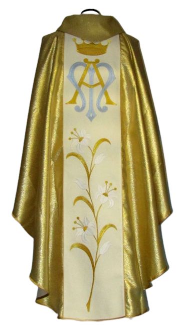 Ornat haftowany - Święta Anna - Ornaty z wizerunkiem świętych - zdjęcie 3 - Ornat haftowany - Święta Anna