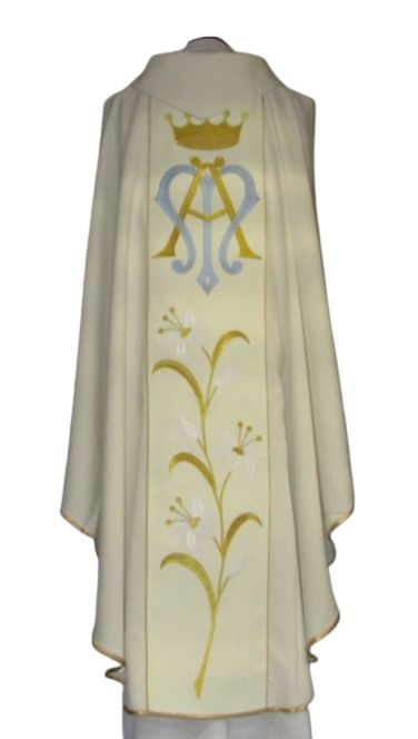 Ornat haftowany - Święta Anna - Ornaty z wizerunkiem świętych - zdjęcie 4 - Ornat haftowany - Święta Anna