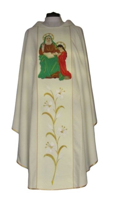 Ornat haftowany - Święta Anna - Ornaty z wizerunkiem świętych - Nowość