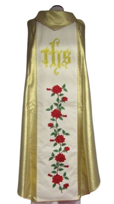 Ornat haftowany - Święta Teresa - Ornaty z wizerunkiem świętych - zdjęcie 2 - Ornat haftowany - Święta Teresa