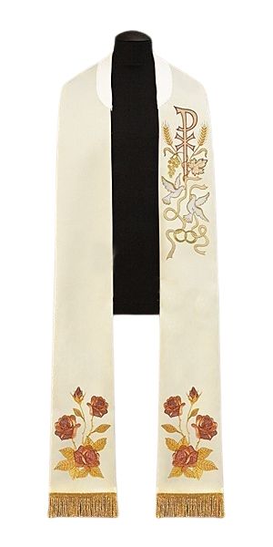 Stuła ślubna haftowana (29) - Z POSTACIAMI - Nowość