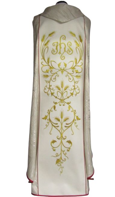 Ornat haftowany - Zwiastowanie - Święta Rodzina - Ornaty z wizerunkiem świętych - zdjęcie 2 - Ornat haftowany - Zwiastowanie - Święta Rodzina