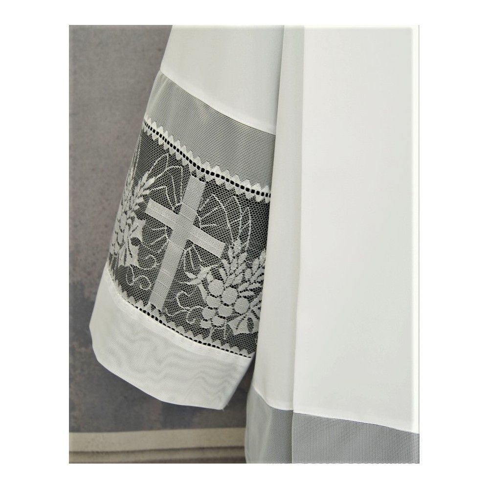 Alba kapłańska z gipiurą i podbiciem (16) - KOMŻE I ALBY  KAPŁAŃSKIE - zdjęcie 2 - Alba kapłańska z gipiurą i podbiciem (16)